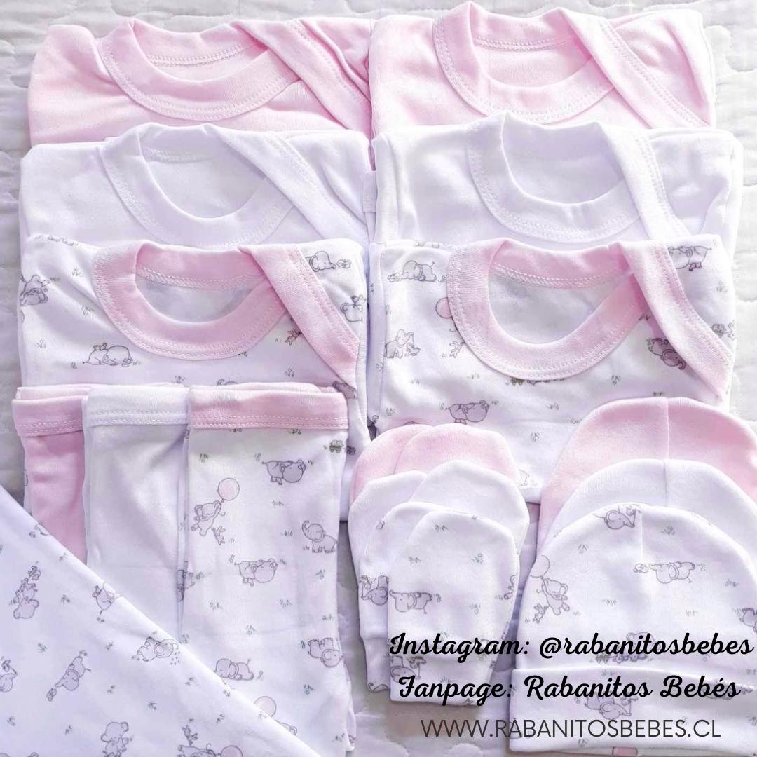 Pack elefantitas rosado